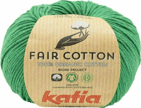 Fil à tricoter Katia Fair Cotton 42 Bottle Green Fil à tricoter - 1