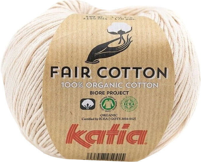 Fire de tricotat Katia Fair Cotton 35 Beige