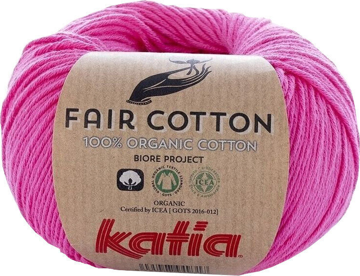 Fil à tricoter Katia Fair Cotton 33 Bubble Gum Fil à tricoter