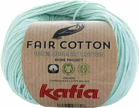 Pletilna preja Katia Fair Cotton 29 Pastel Green - 1