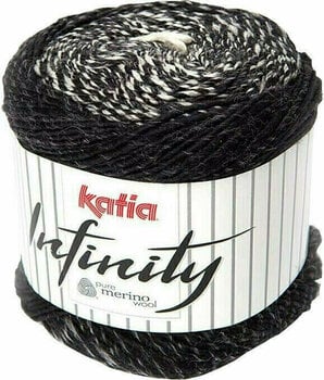 Fil à tricoter Katia Infinity 104 Off White/Black Fil à tricoter - 1