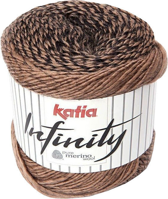 Fil à tricoter Katia Infinity 105 Black/Fawn Brown Fil à tricoter