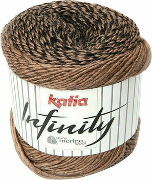 Fil à tricoter Katia Infinity 105 Black/Fawn Brown Fil à tricoter - 1