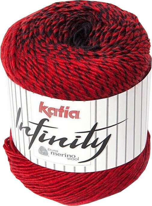 Pletacia priadza Katia Infinity 108 Black/Red