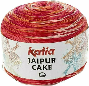 Fil à tricoter Katia Jaipur Cake 409 Orange/Coral/Rose Fil à tricoter - 1