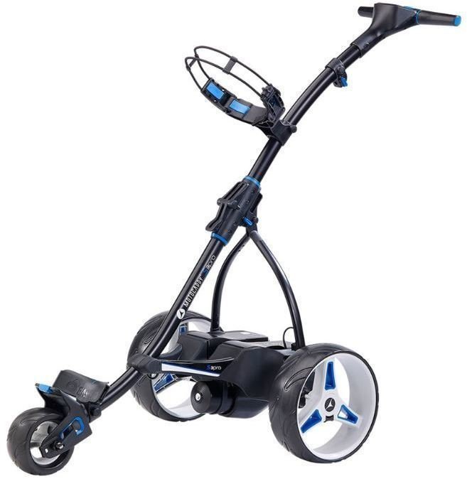 Chariot de golf électrique Motocaddy S3 PRO Black Standard Battery Electric Golf Trolley