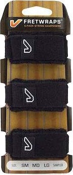Abafador de cordas Gruv Gear Fretwrap 3-Pack Black L