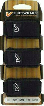 String Damper Gruv Gear Fretwrap 3-Pack Black L - 1
