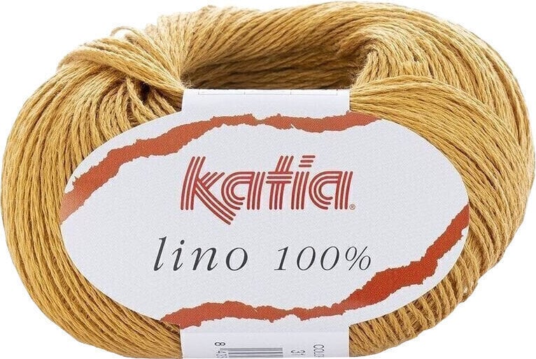 Hilo de tejer Katia Lino 100% 31 Mustard Hilo de tejer