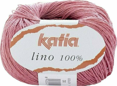 Плетива прежда Katia Lino 100% 30 Rose - 1