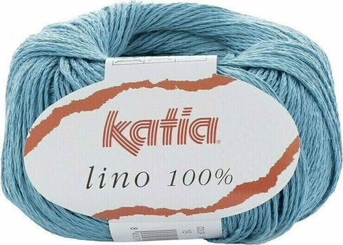 Strickgarn Katia Lino 100% 19 Light Jeans - 1