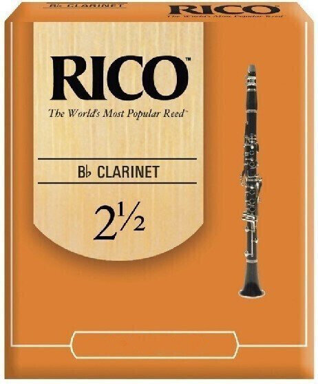 Palheta para clarinete Rico 2.5 Palheta para clarinete