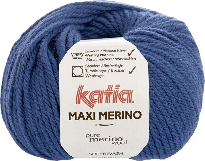 Fil à tricoter Katia Maxi Merino 55 Night Blue Fil à tricoter