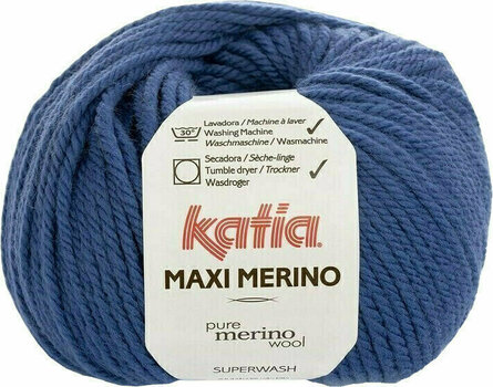 Fil à tricoter Katia Maxi Merino 55 Night Blue Fil à tricoter - 1