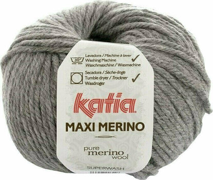 Fil à tricoter Katia Maxi Merino 52 Medium Grey - 1