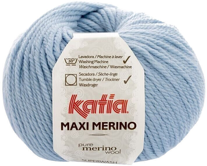 Fire de tricotat Katia Maxi Merino 49 Sky Blue