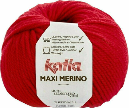 Fil à tricoter Katia Maxi Merino 4 Red Fil à tricoter - 1