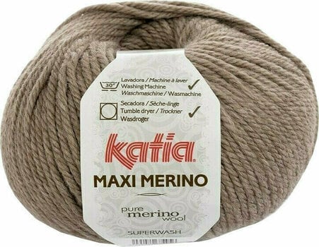 Mezgimo siūlai Katia Maxi Merino 39 Fawn Brown - 1
