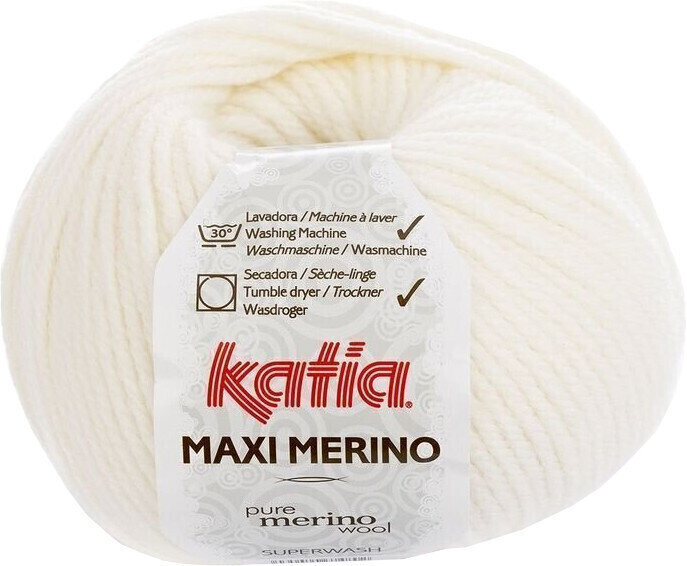 Fire de tricotat Katia Maxi Merino 3 Off White