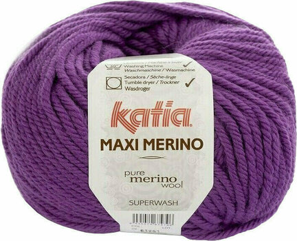 Fil à tricoter Katia Maxi Merino 29 Lilac - 1