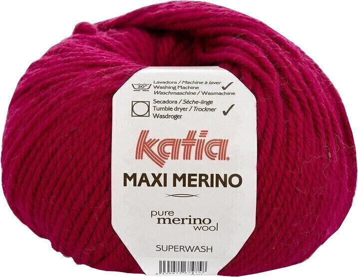 Knitting Yarn Katia Maxi Merino 24 Ruby Knitting Yarn