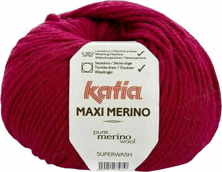 Νήμα Πλεξίματος Katia Maxi Merino 24 Ruby Νήμα Πλεξίματος - 1