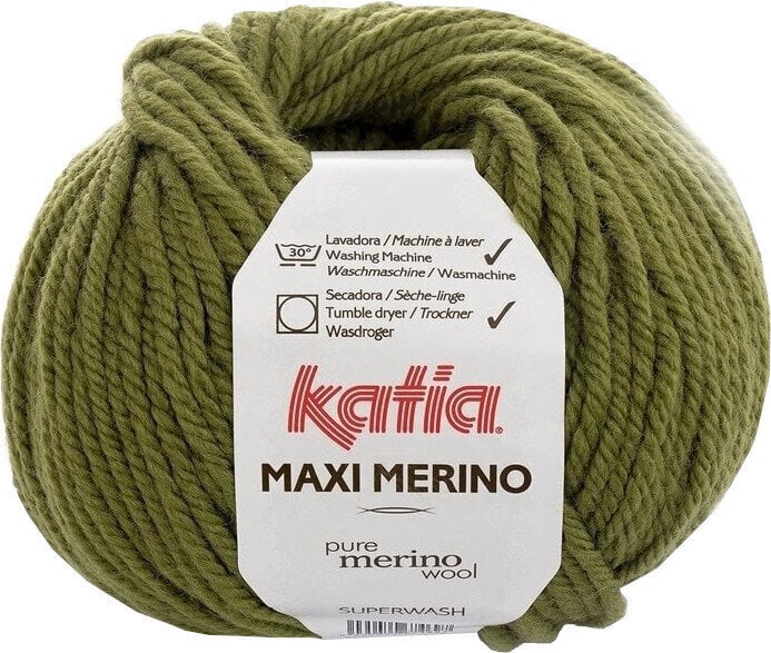 Fil à tricoter Katia Maxi Merino 17 Light Green Fil à tricoter