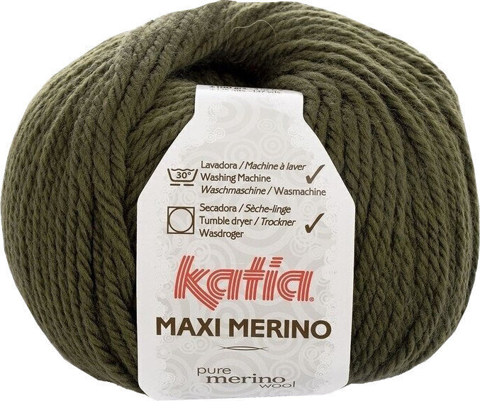 Fil à tricoter Katia Maxi Merino 16 Dark Green Fil à tricoter