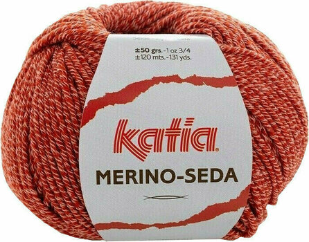 Fil à tricoter Katia Merino Seda 77 Orange Fil à tricoter - 1
