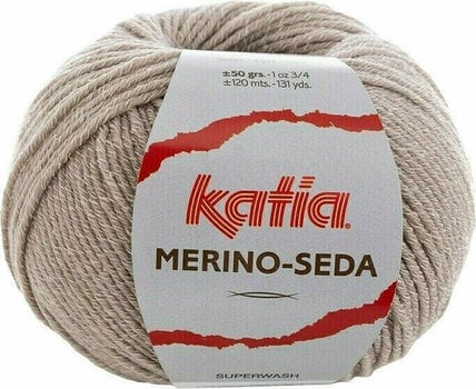 Fil à tricoter Katia Merino Seda 74 Stone Grey Fil à tricoter - 1