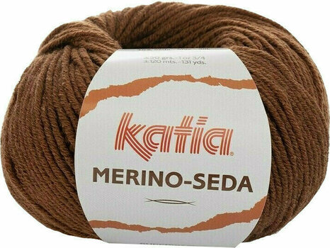 Fil à tricoter Katia Merino Seda 73 Terra Brown Fil à tricoter - 1