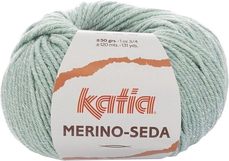 Fil à tricoter Katia Merino Seda 70 Water Blue Fil à tricoter