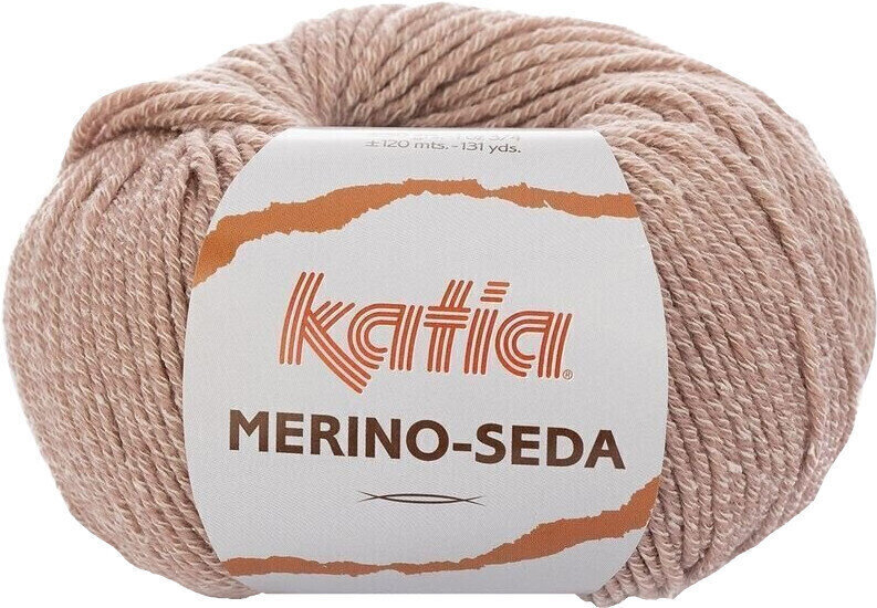 Fil à tricoter Katia Merino Seda 68 Rose