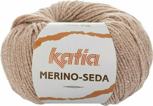 Fil à tricoter Katia Merino Seda 68 Rose - 1