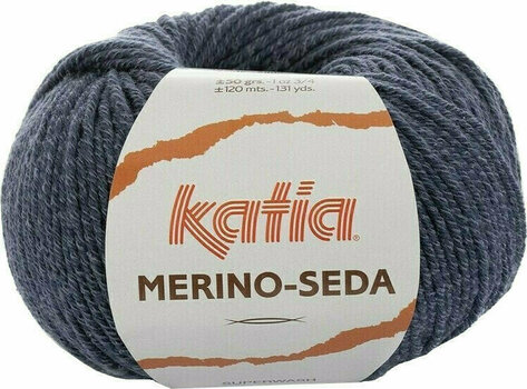 Fios para tricotar Katia Merino Seda 66 Jeans - 1