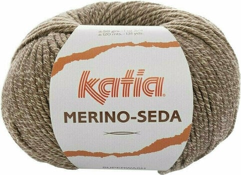 Fil à tricoter Katia Merino Seda 62 Fawn Brown Fil à tricoter - 1