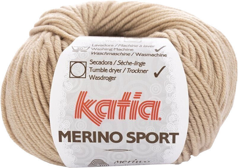 Knitting Yarn Katia Merino Sport 9 Beige