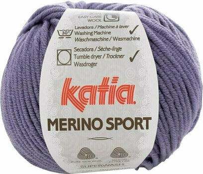 Плетива прежда Katia Merino Sport 58 Lilac - 1