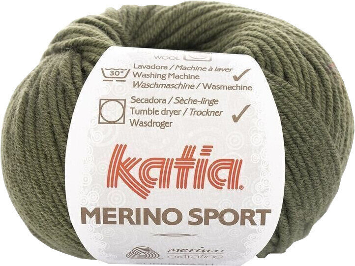 Fire de tricotat Katia Merino Sport 53 Khaki