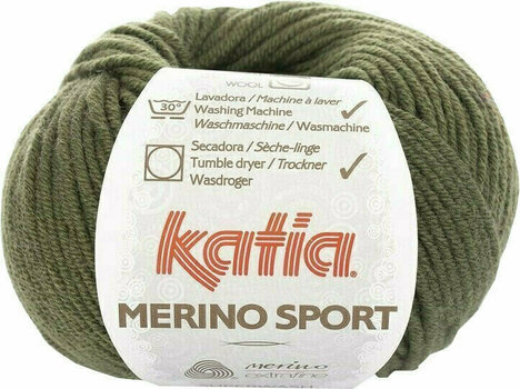 Νήμα Πλεξίματος Katia Merino Sport 53 Khaki - 1