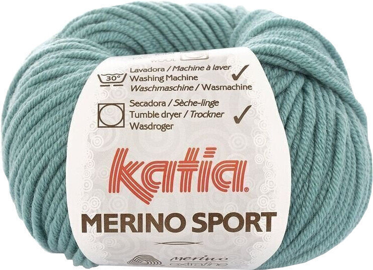 Kötőfonal Katia Merino Sport 52 Grey Blue