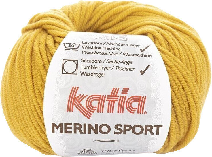 Hilo de tejer Katia Merino Sport 44 Mustard