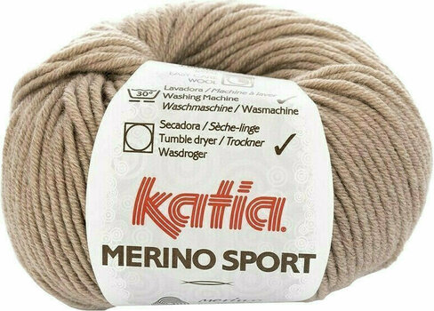 Плетива прежда Katia Merino Sport 403 Dark Beige - 1