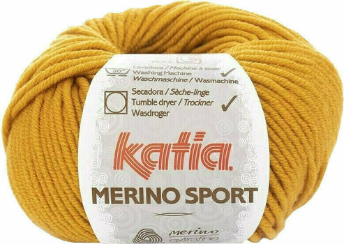 Плетива прежда Katia Merino Sport 37 Saffron Yellow - 1