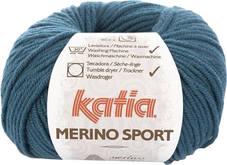 Pletilna preja Katia Merino Sport 33 Dark Turquoise