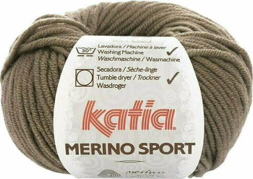 Пряжа для в'язання Katia Merino Sport 30 Pale Brown Пряжа для в'язання - 1