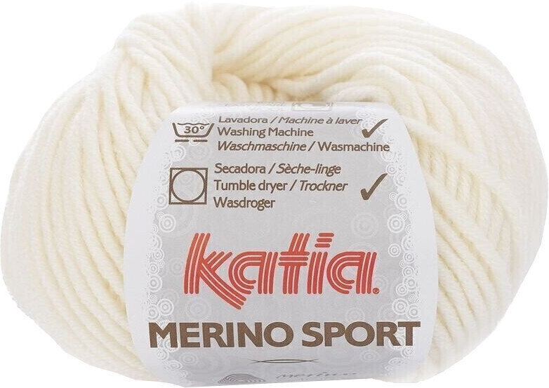 Strikkegarn Katia Merino Sport 3 Off White