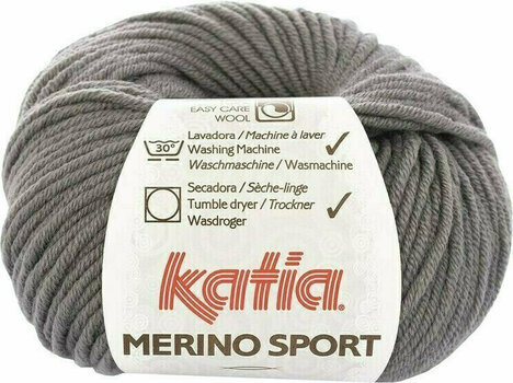 Νήμα Πλεξίματος Katia Merino Sport 11 Dark Grey - 1