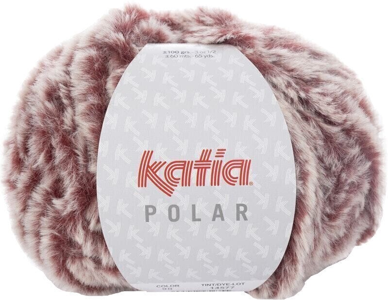 Пряжа для в'язання Katia Polar 90 Burgundy Red Пряжа для в'язання