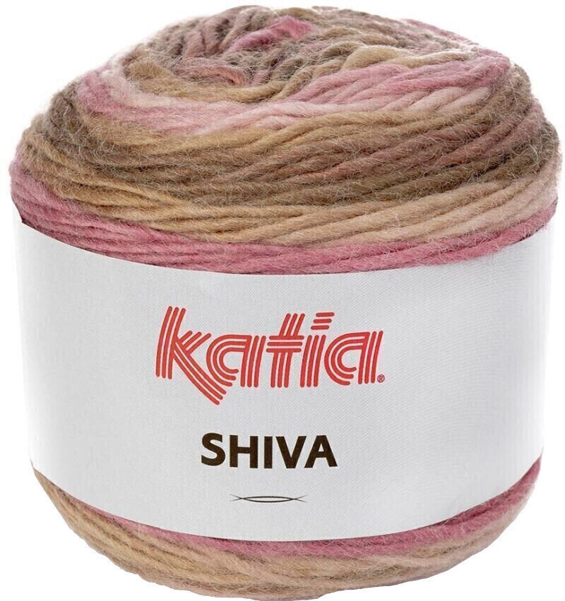 Knitting Yarn Katia Shiva 402 Rose/Light Pink/Beige